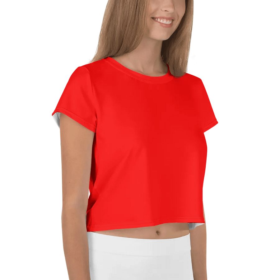 Women's Red Crop T-Shirt product image (4)