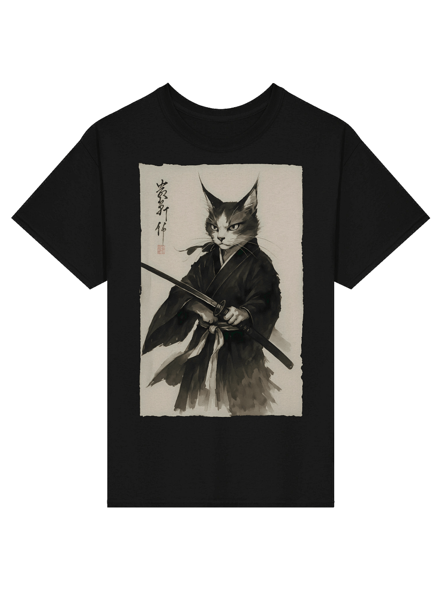 Vintage Cat Warrior Graphic for Japanese Animation & Comics T-Shirt product image (1)