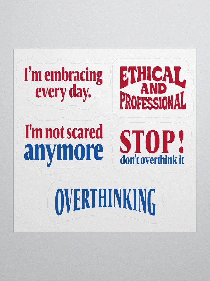 Overthinking stickers product image (1)