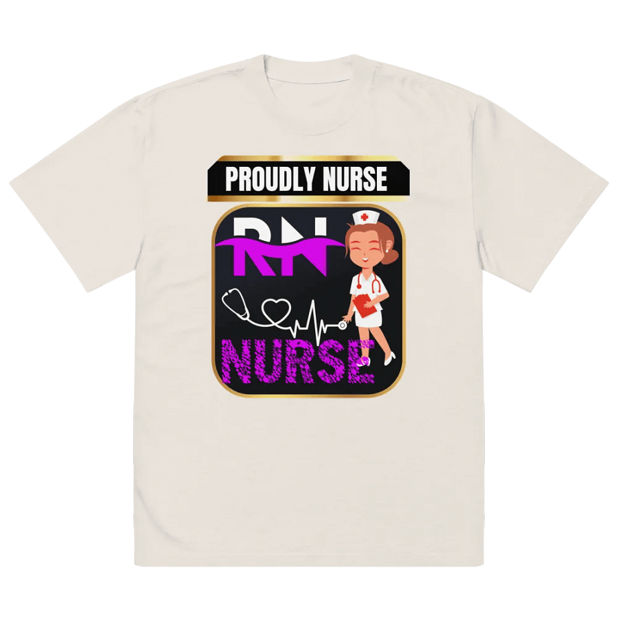 Proudly Nurse Oversized Faded T-Shirt product image (31)