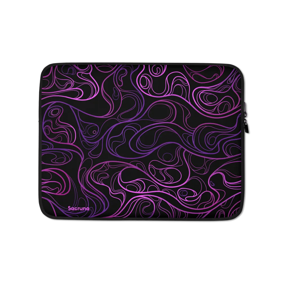 BLACK SWIRL - Laptop Sleeve product image (1)