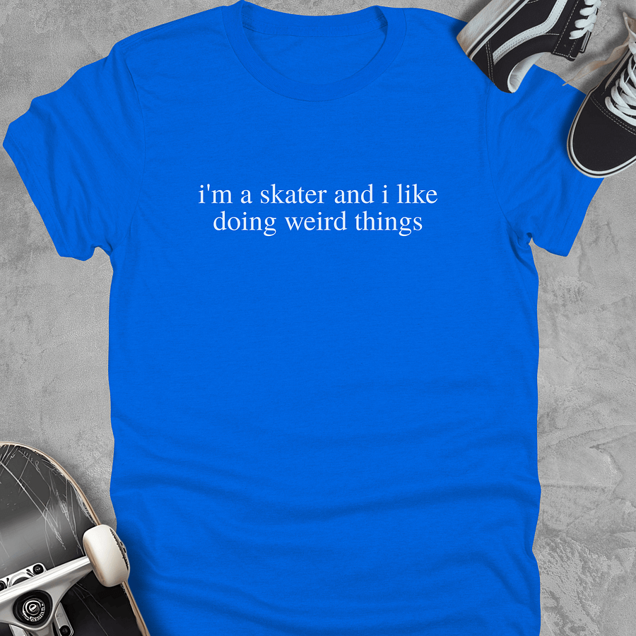 I'm a skater, Funny Youth Skate T-Shirt Unisex product image (5)