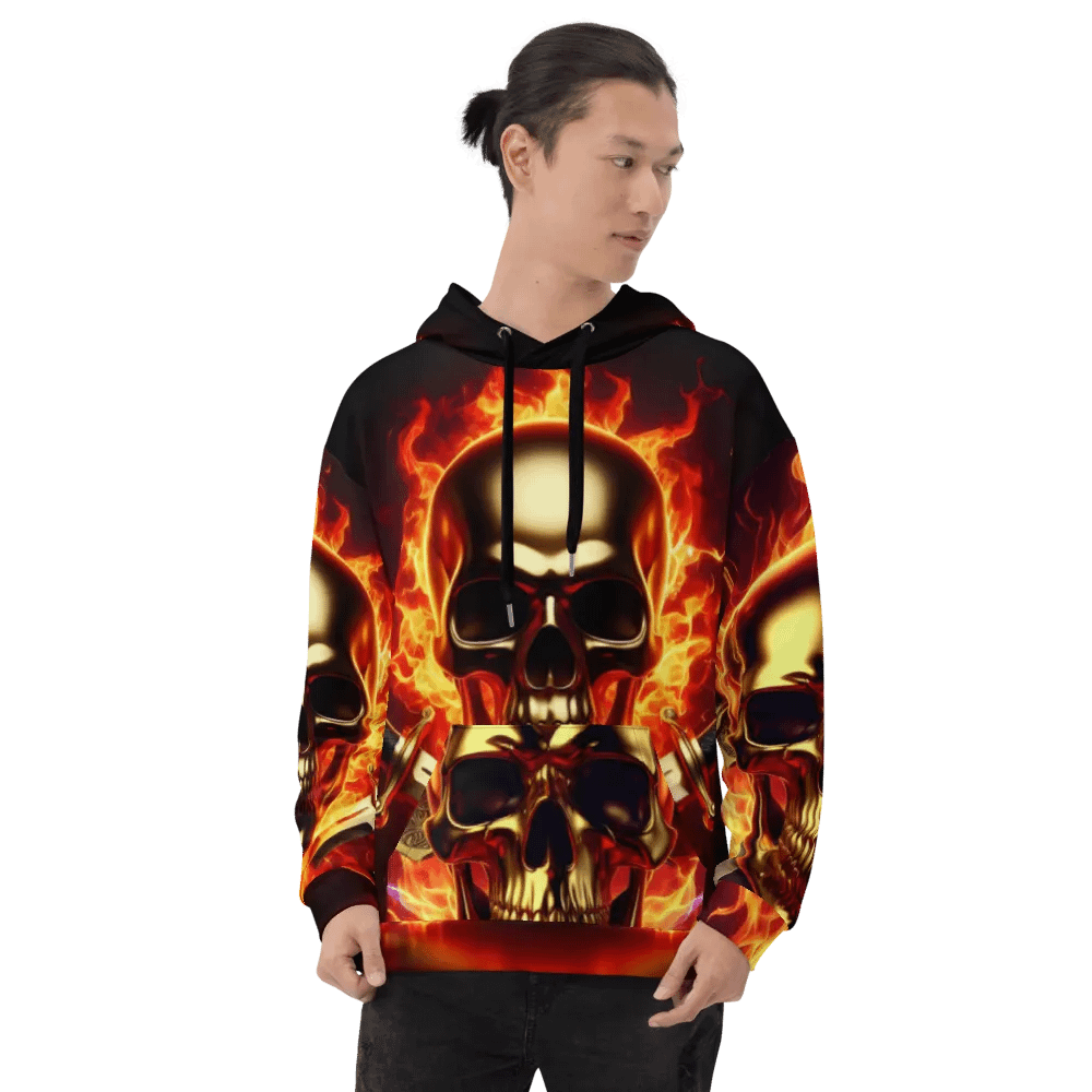Inferno Guardian - Unisex Skull Hoodie #41 product image (8)