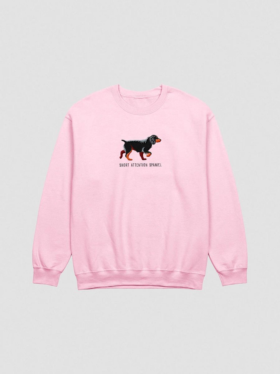 Short Attention Spaniel Sweatshirt (Embroidered) of a Working Cocker Spaniel(Black & Tan) product image (4)