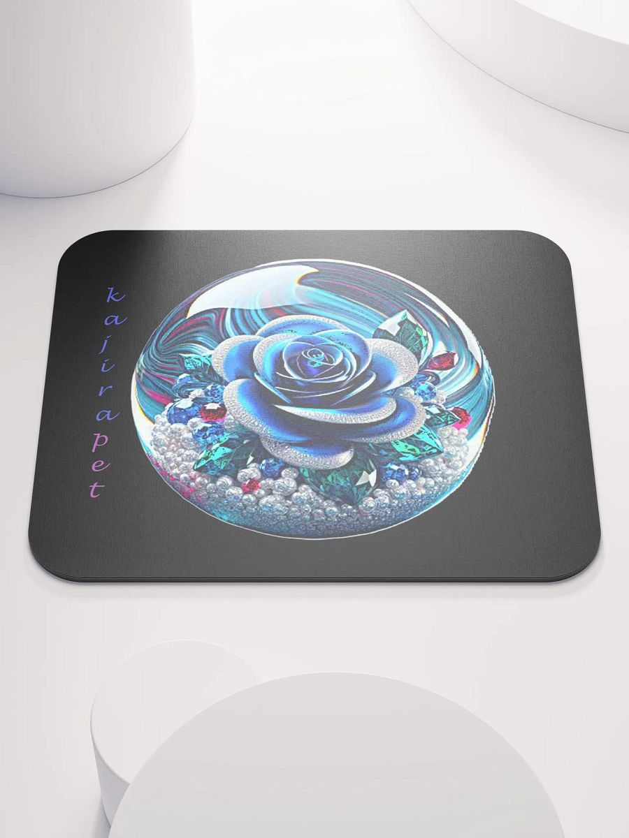Blue Rose Marble Mousepad product image (1)