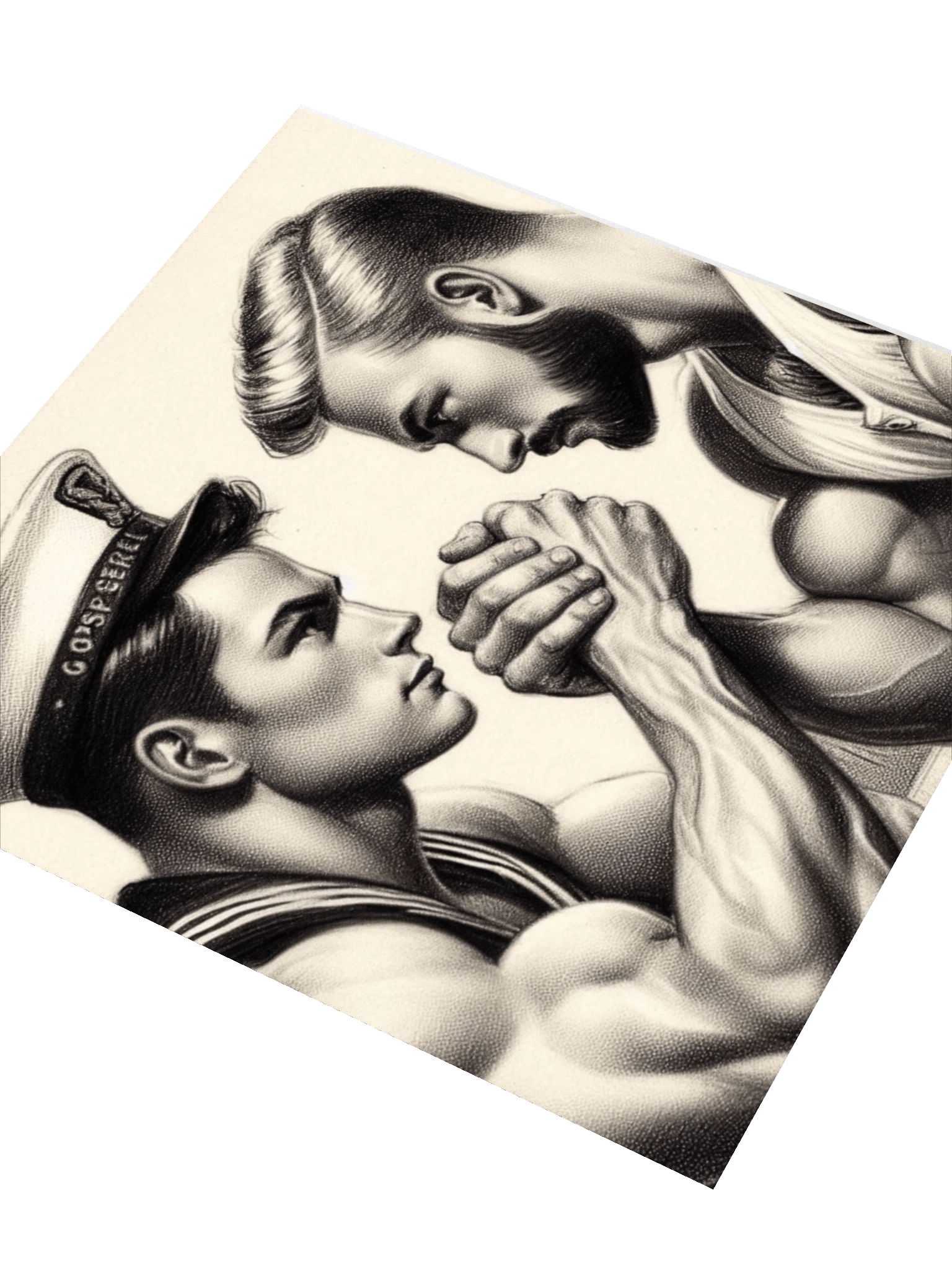 Up Close and Personal: Sailors – Tom of Finland Tribute Gay Pride Graphic Design Sticker product image (3)