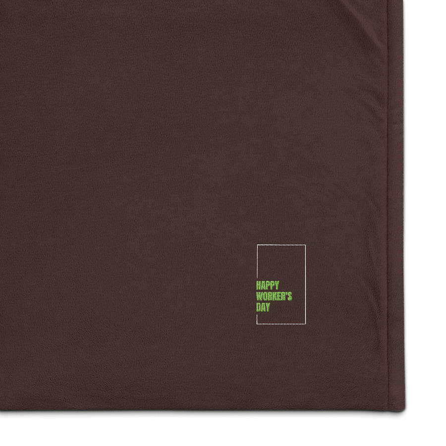 Happy Worker's Day Premium Sherpa Blanket product image (1)