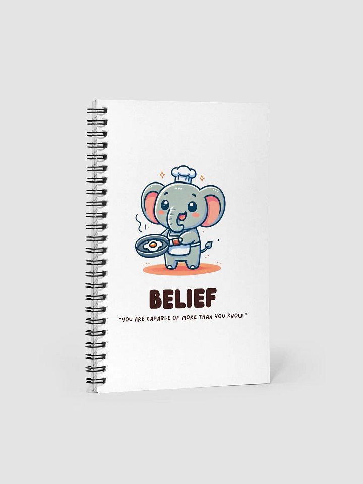 Belief Chef Elephant Spiral Notebook product image (1)