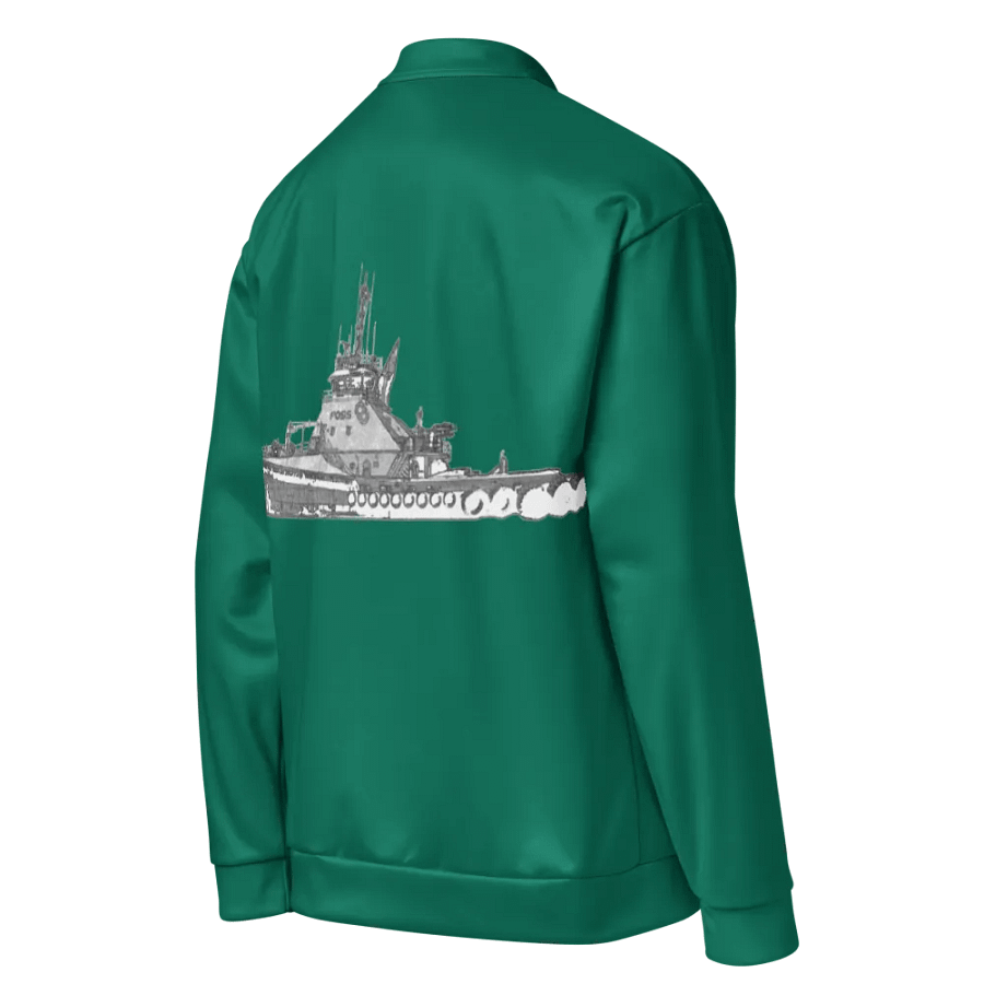 Copy of Twin Anchor Titan tug Teal Bomber Jacket product image (4)