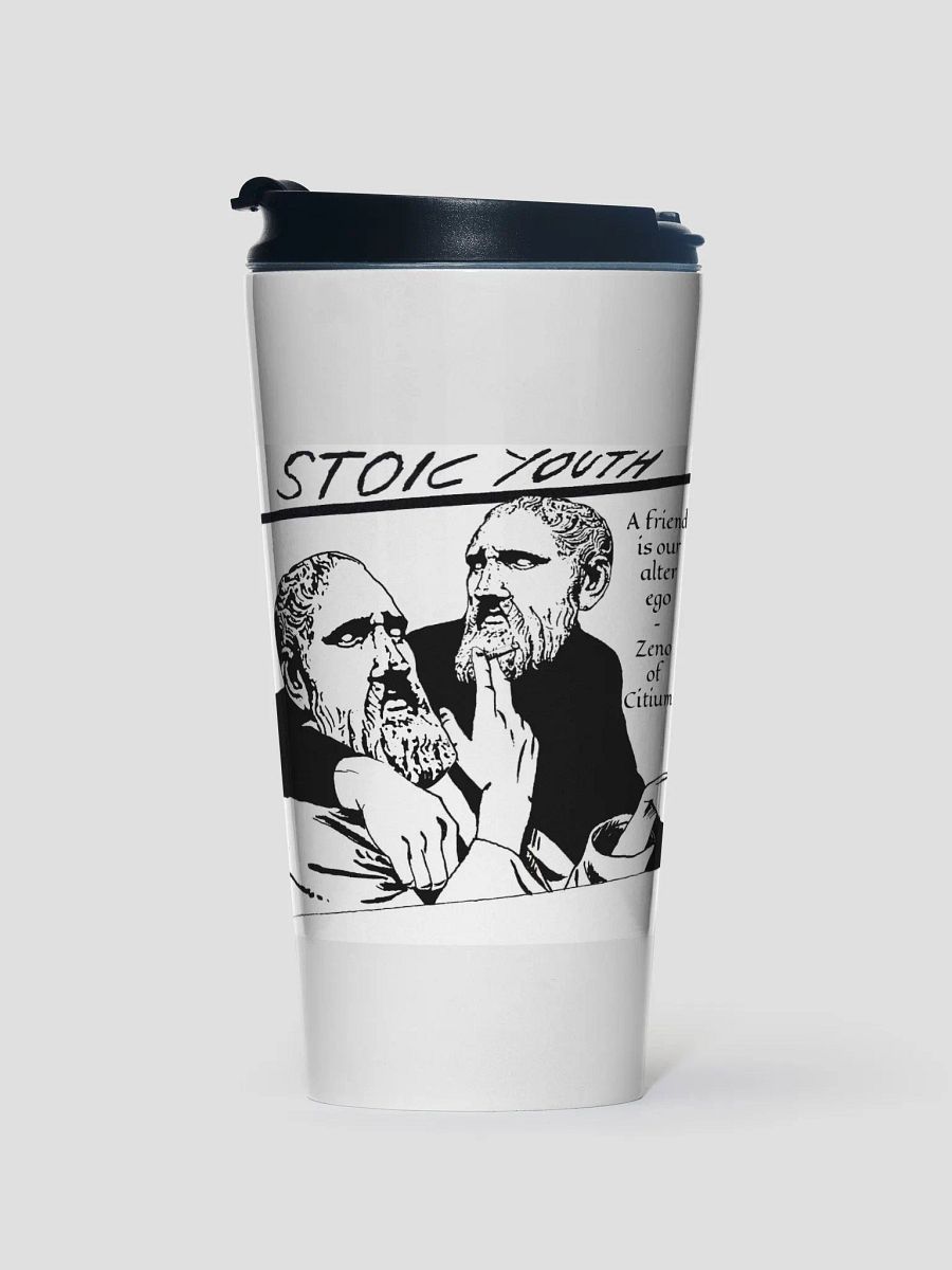 Stoic Youth Zeno of Citium quote Stainless Steel Travel Mug product image (1)