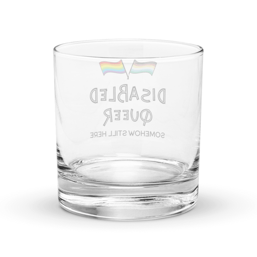 Disabled Queer Still Here glass product image (4)