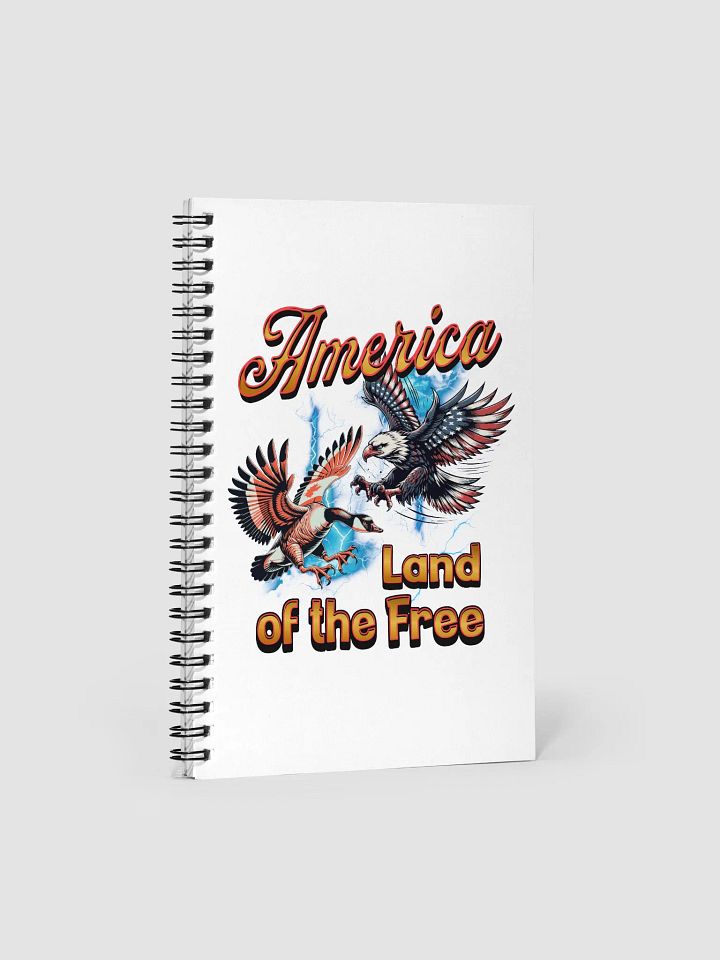 America Land Of The Free Patriotic Birds Spiral Notebook product image (2)
