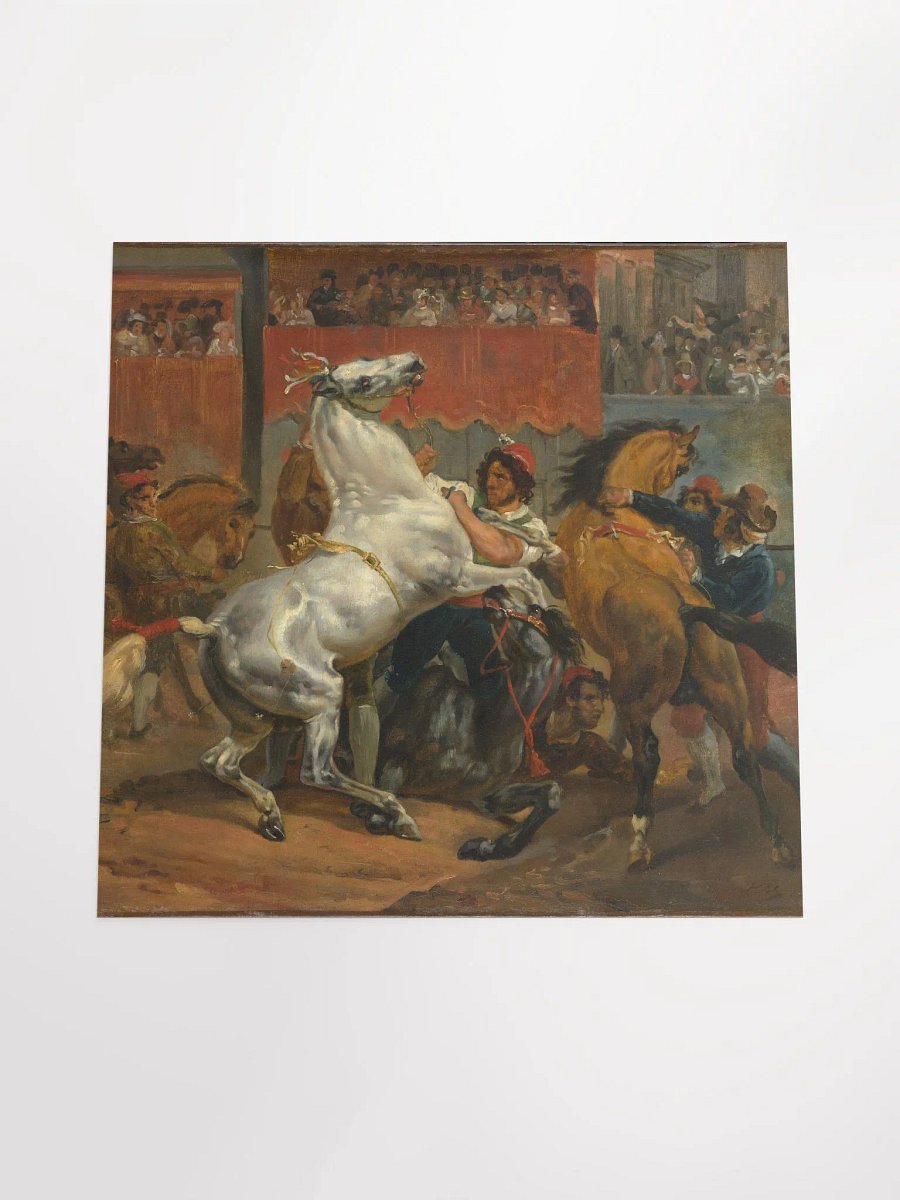 Copy of The Start of the Race of the Riderless Horses By Horace Vernet French 1820/Enhanced Matte Paper Poster (in) by Allcolor product image (4)