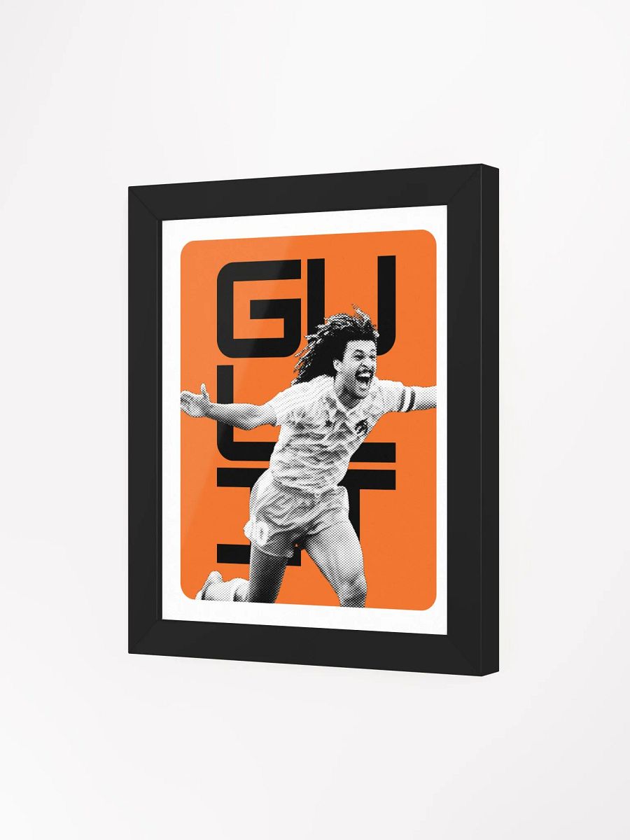 Ruud Gullit BW Netherlands Name Art Framed Print product image (4)