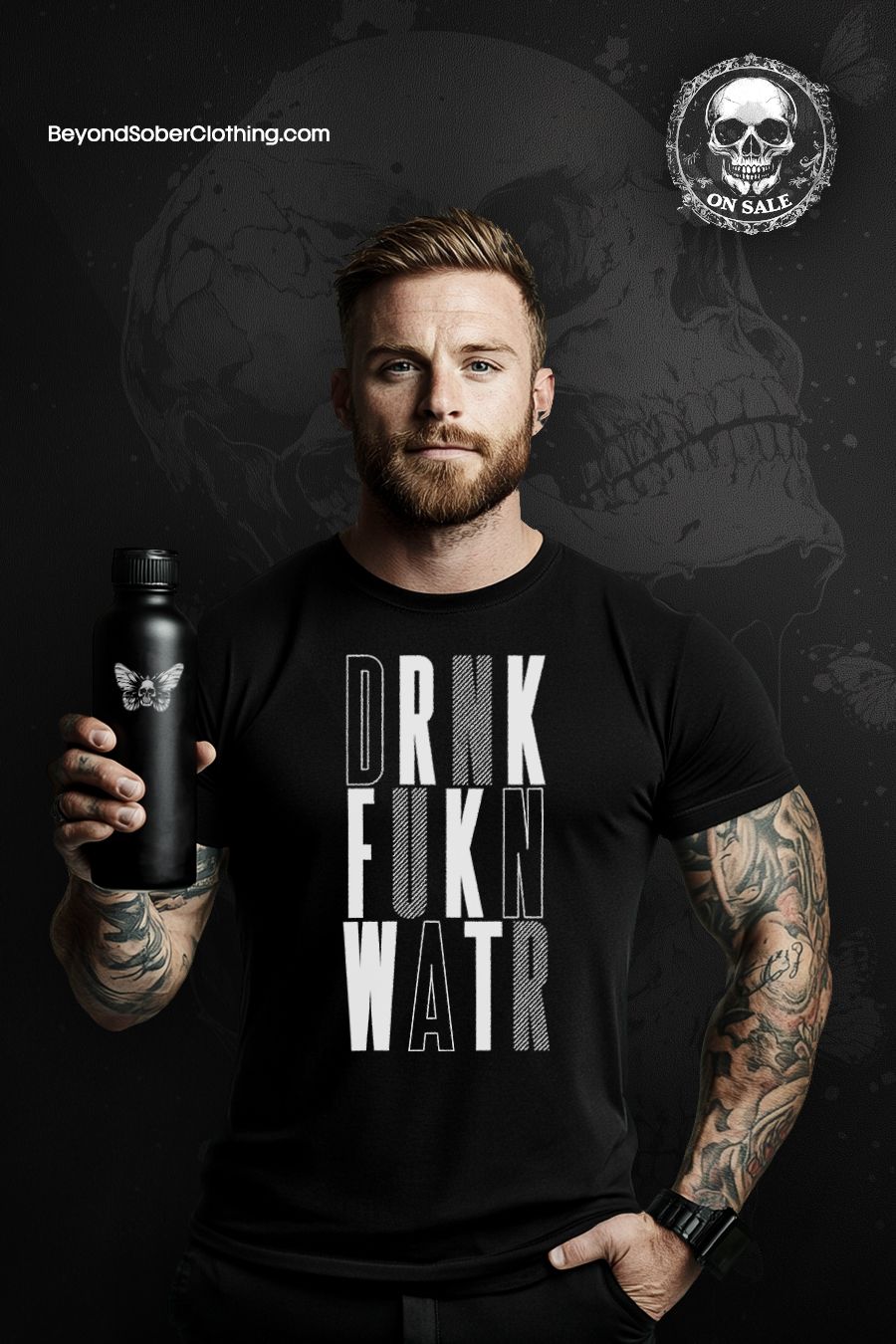 DRNK FUKN WATR: No-Nonsense Tee product image (1)