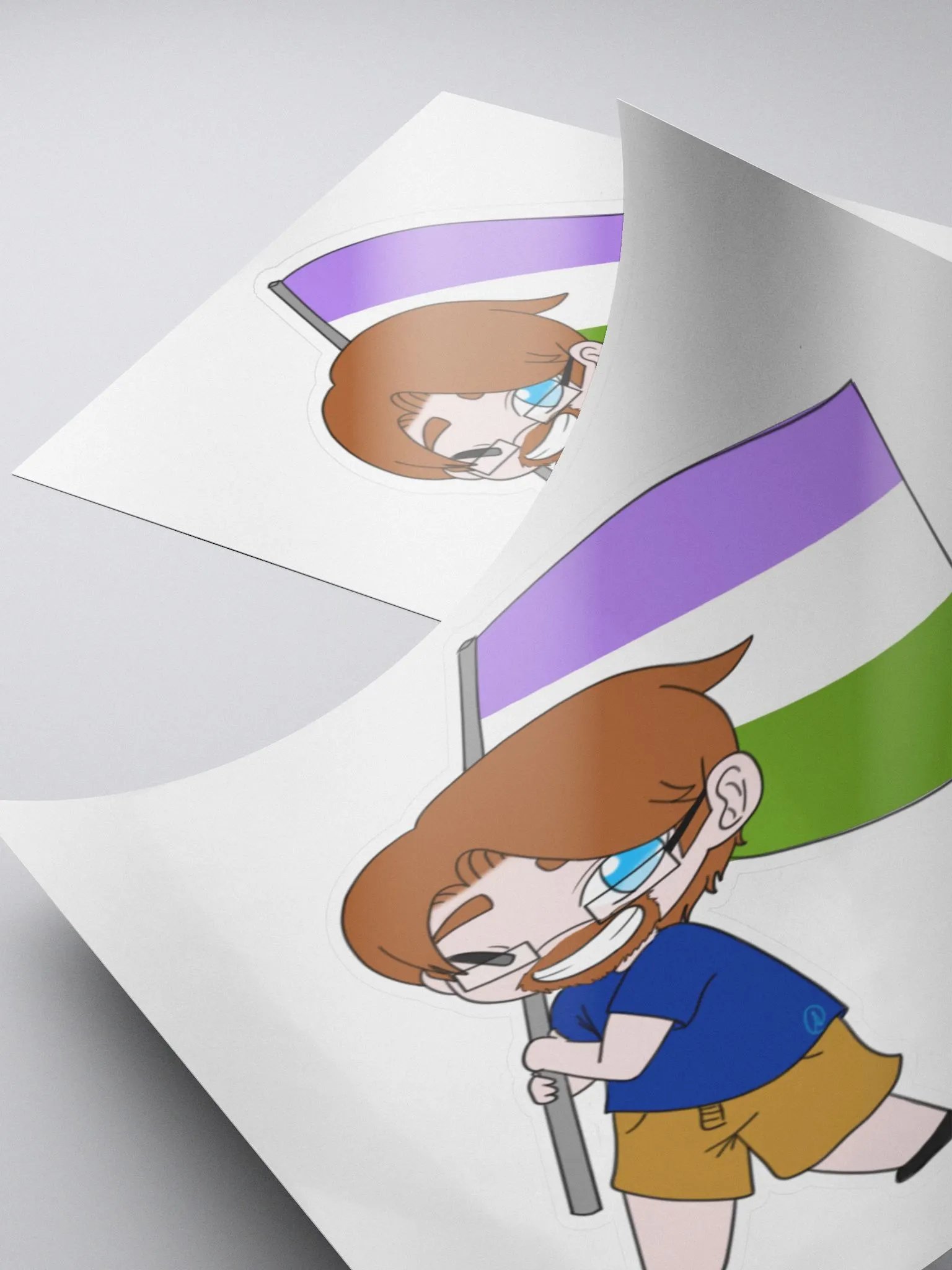 Shemp Genderqueer Sticker! product image (4)