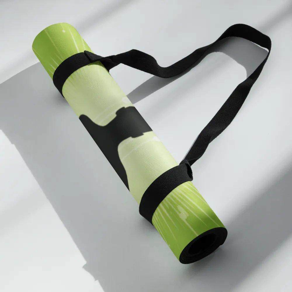 Premium Yoga Mat Featuring Green Sukhasana Vibe product image (9)