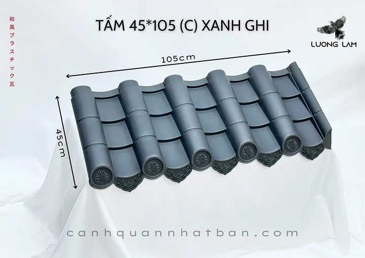 Japanese Style Plastic Tile Roof - 45C product image (1)