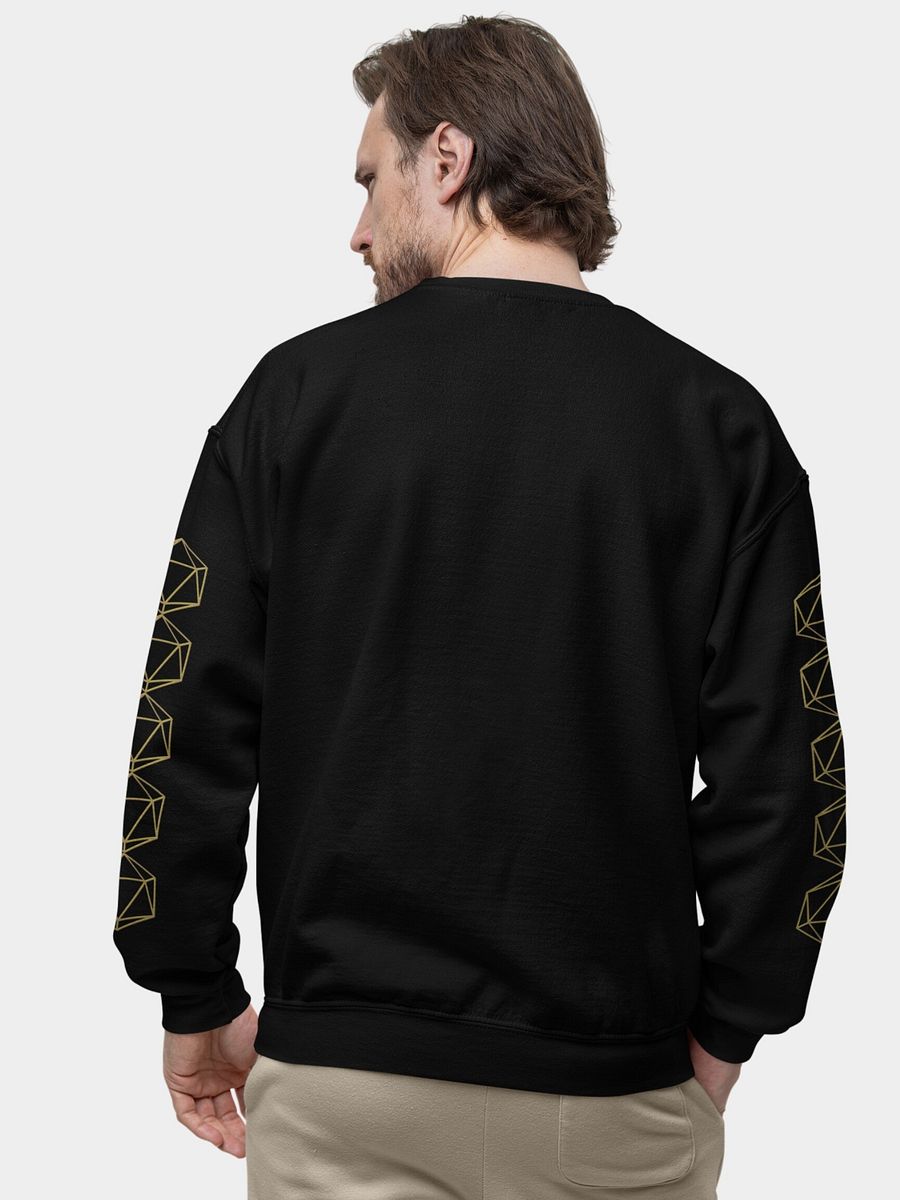 D20 Wireframe Dice Sleeve Unisex Sweatshirt for Board Gamers product image (4)