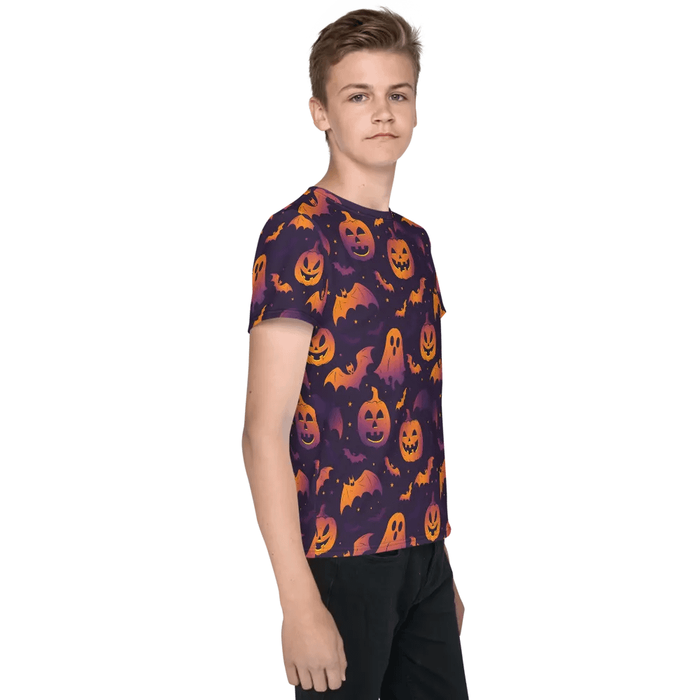 Smiley Pumpkin Halloween T-shirt product image (4)