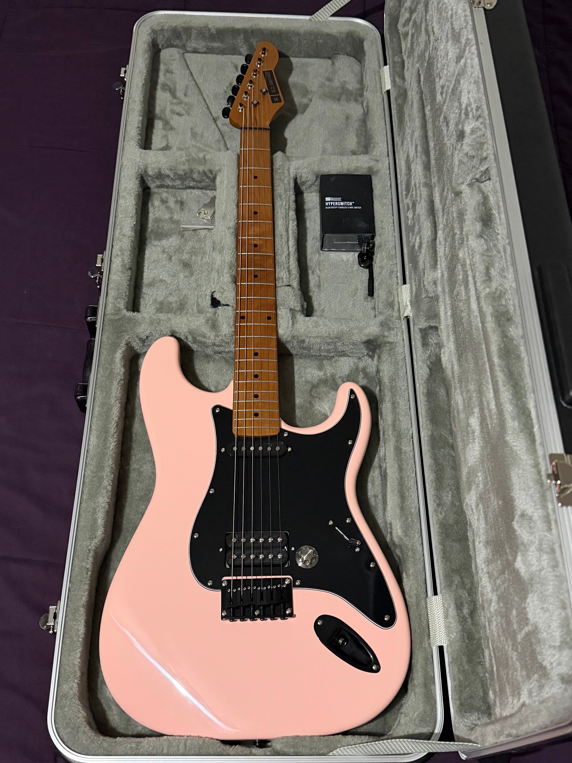 GD Guitars Super S 2025 - Shell Pink- GD Pickups HS Set - Duncan Hyperswitch product image (12)