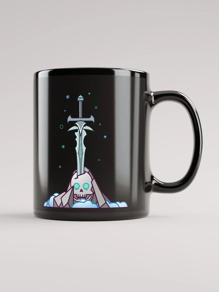 Sword in the Skull - Lich Variation - Black Glossy Mug product image (1)
