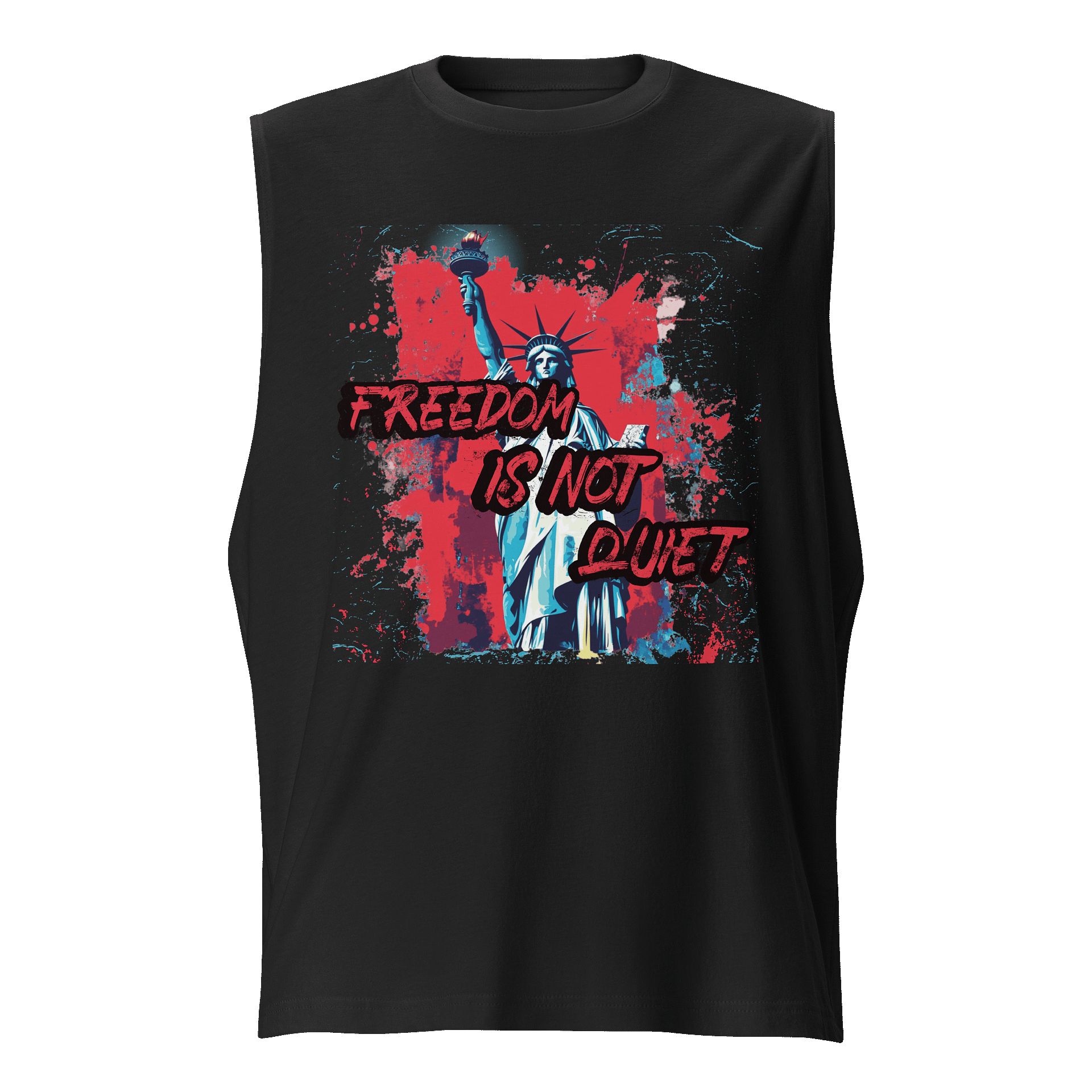 Freedom Is Not Quiet Tank Top - Unisex Bella + Canvas Muscle Shirt fit product image (1)