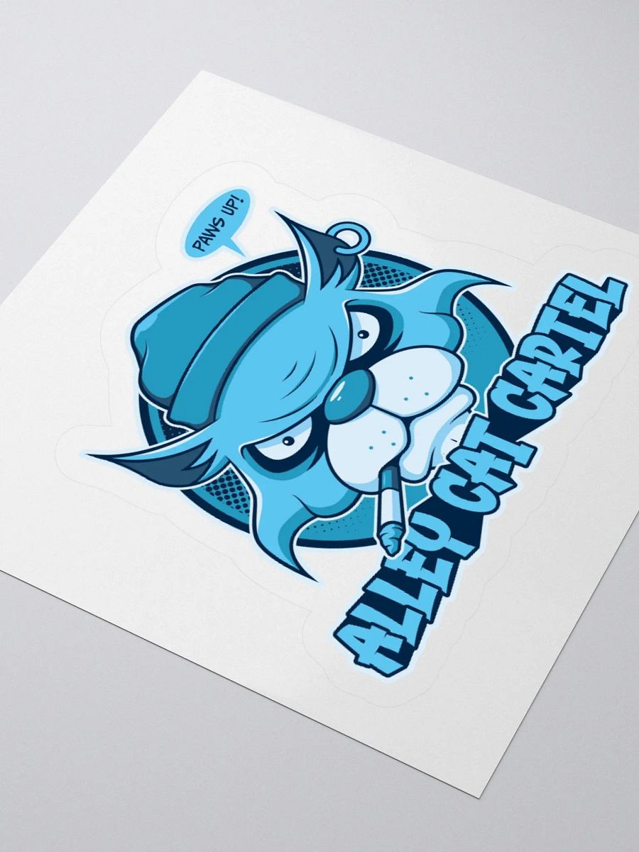 Alley Cat Cartel Sticker – Funny Retro Cat Lover Design product image (7)