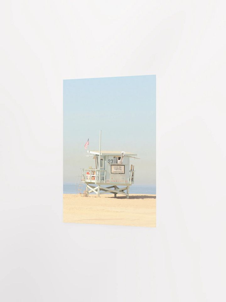 Never Stop Exploring Venice Beach Alpaca Lifeguard Tower Poster product image (21)