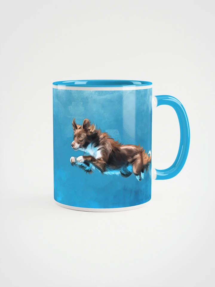 Haven the dock diving champ, colored rim mug product image (1)