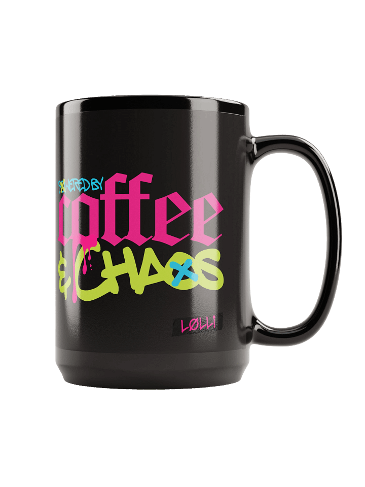 Powered by Coffee & Chaos Mug product image (1)