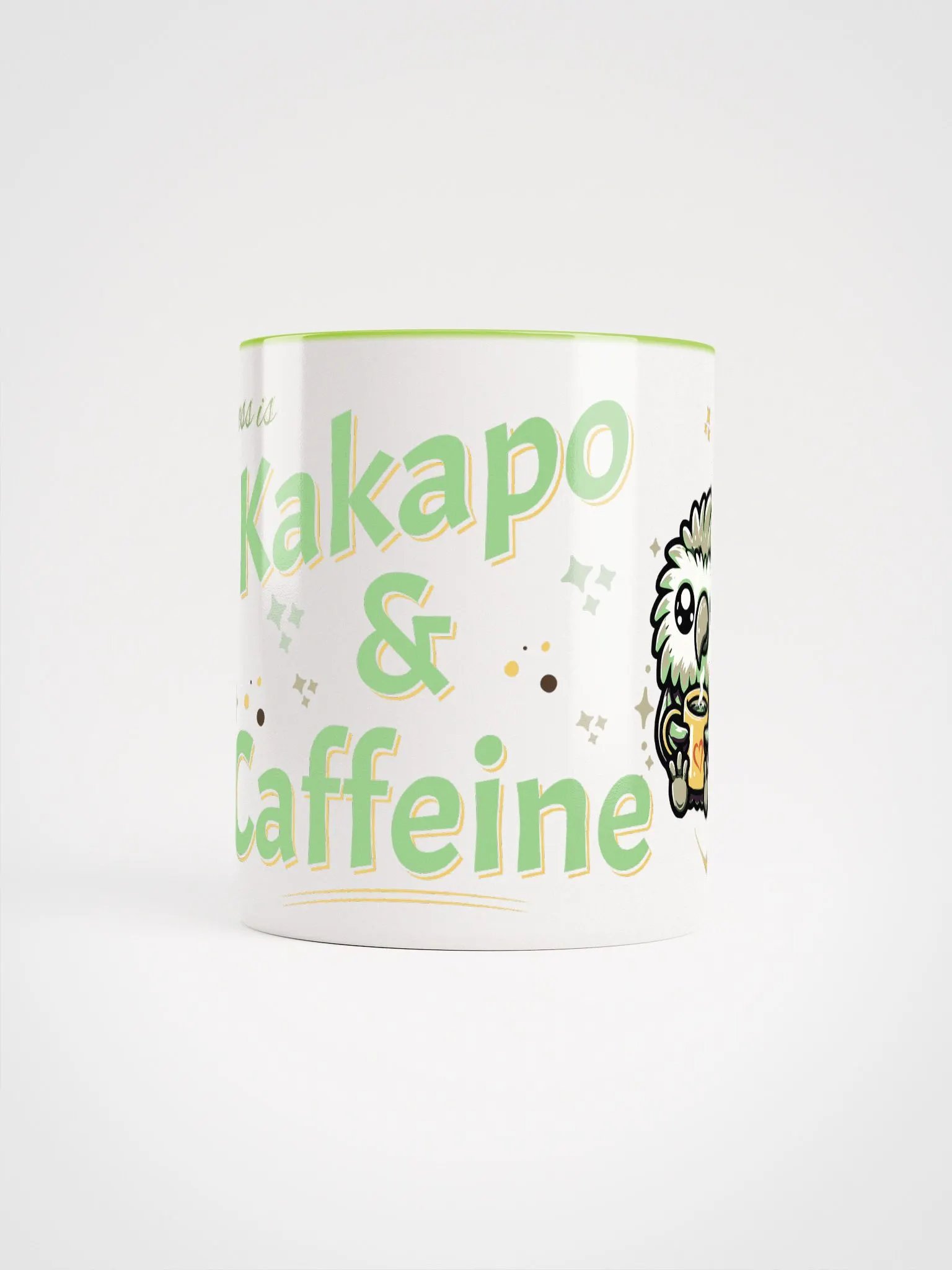 Kawaii Kakapo & Caffeine Ceramic Mug product image (25)