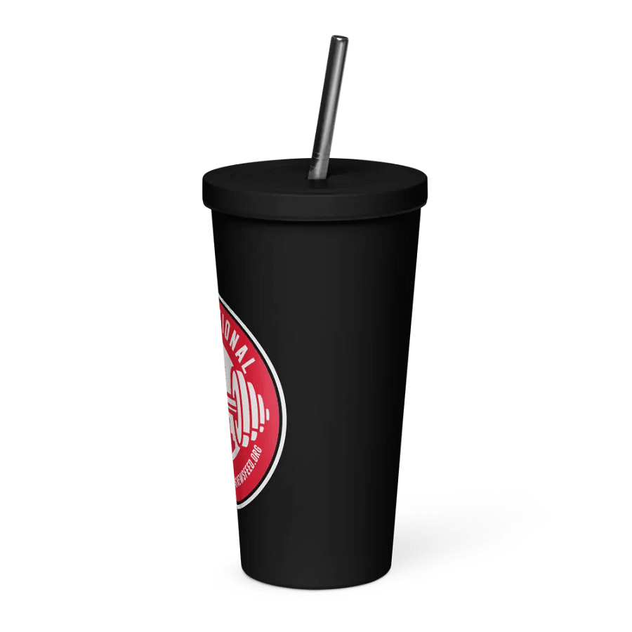 IFBNewsfeed.Org's Insulated Tumbler with a Straw product image (3)