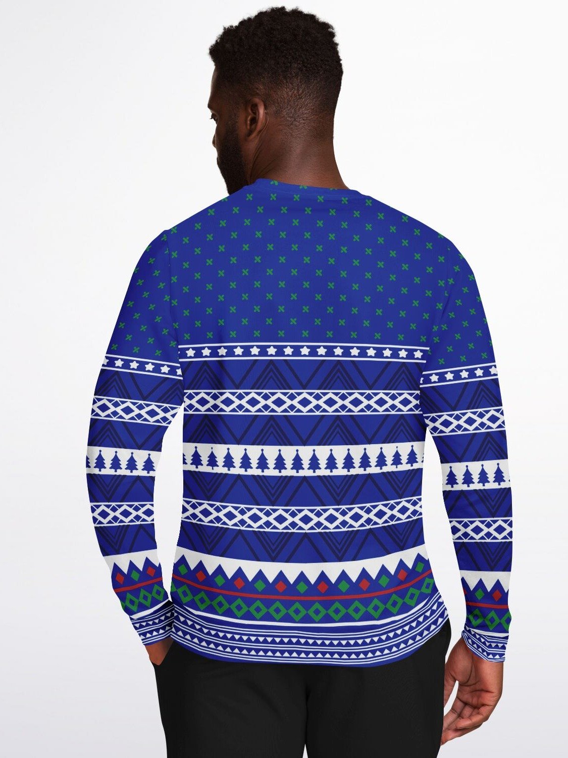 "Freeze" Snowman Police Christmas Sweater | Funny Holiday Law Enforcement Sweatshirt | Ugly Christmas Party Outfit product image (8)