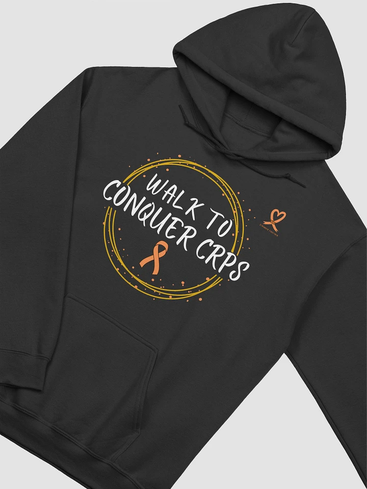 OFFICIAL Walk To Conquer CRPS Hoodie- White Print product image (2)