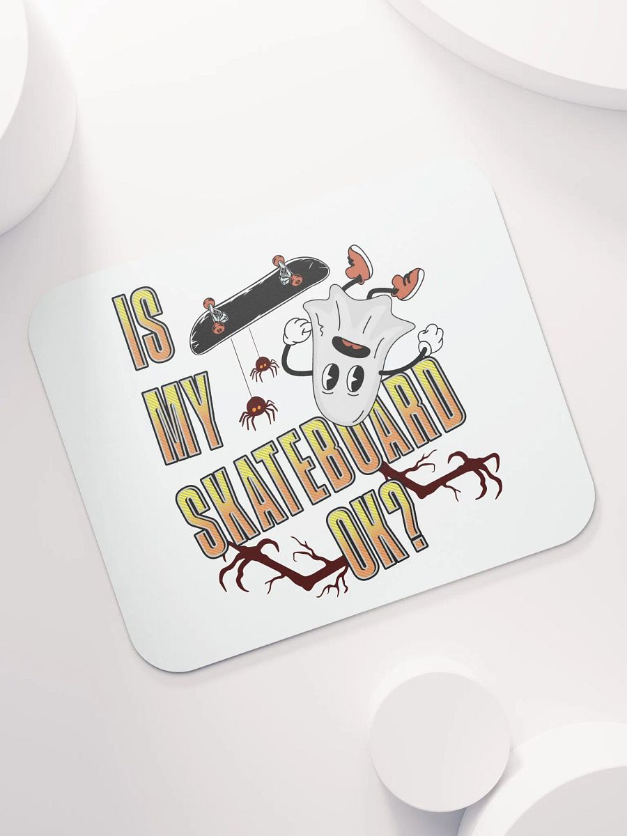 Is My Skateboard Ok? Ghost Spooky Skater Mouse Pad product image (5)