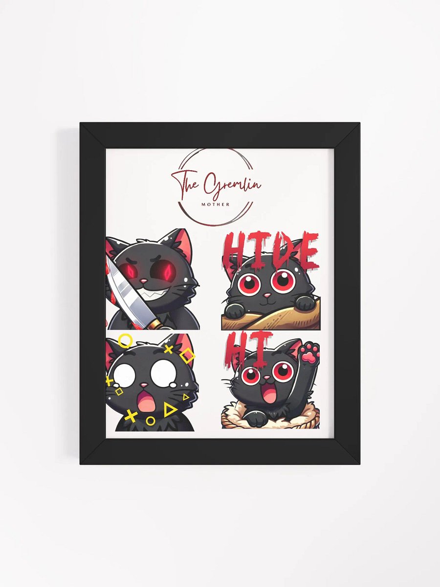 Sinister Feline Surprise Matte Poster product image (7)
