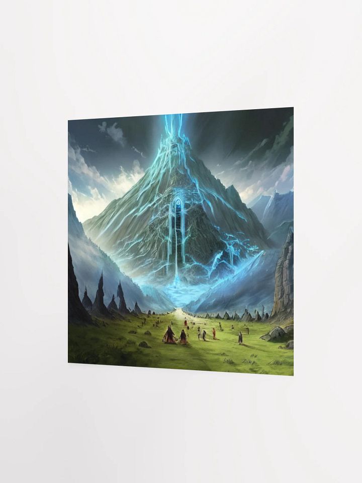 Mystic Mountain Energy Lord Of The Rings Anime Concept Art Poster product image (9)