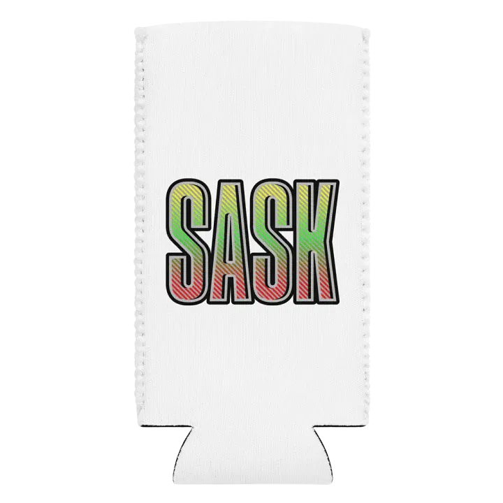 Sask Saskatoon Saskatchewan Striped Can Cooler product image (2)