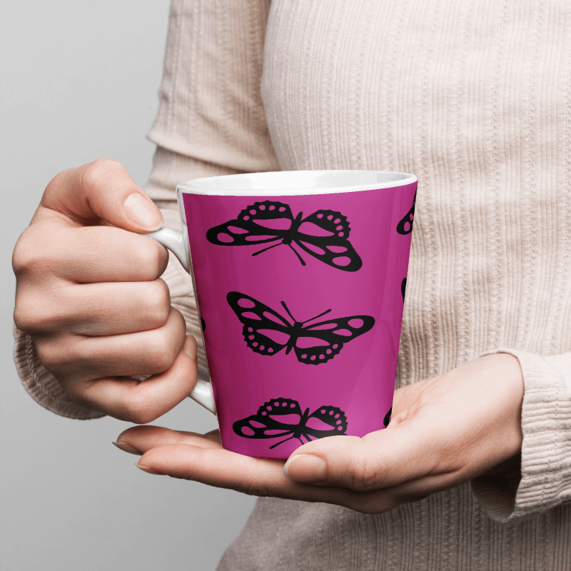 Butterfly design - Latte Mug product image (4)