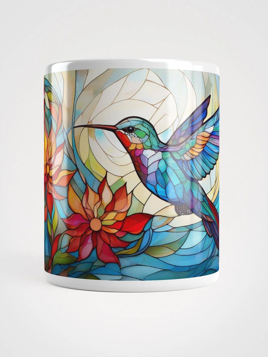 Hummingbird Mug Stained Glass Floral product image (4)
