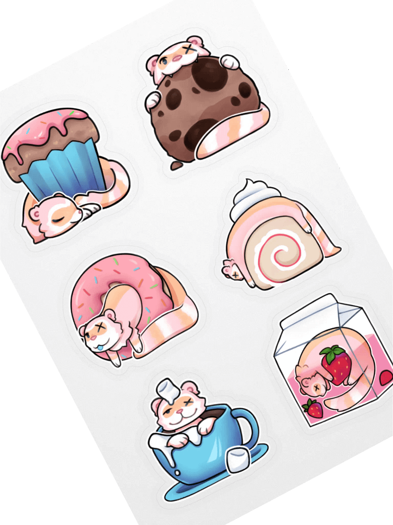 Cheesecake Stickers