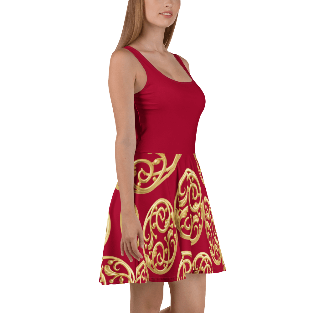 Ravishing Red All-Over Skater Dress product image (3)