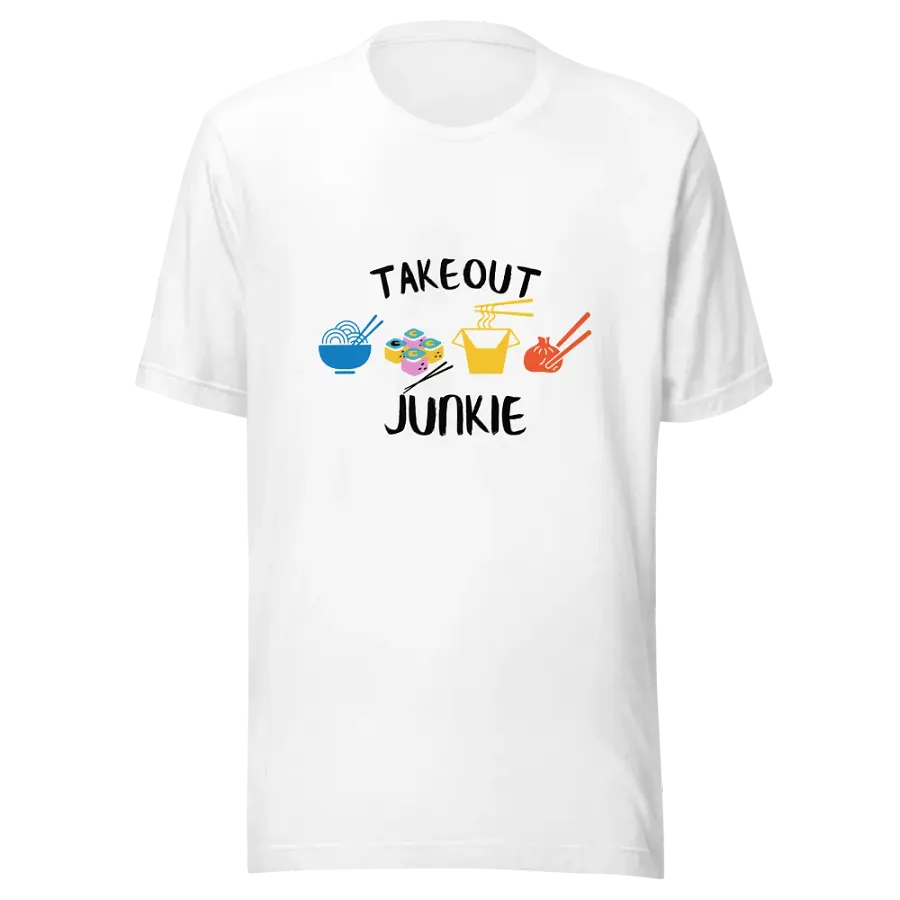 Take Out Junkie - Asian Food Lover - Bella Canvas 3001 Unisex Staple T-Shirt - Light Colors product image (2)