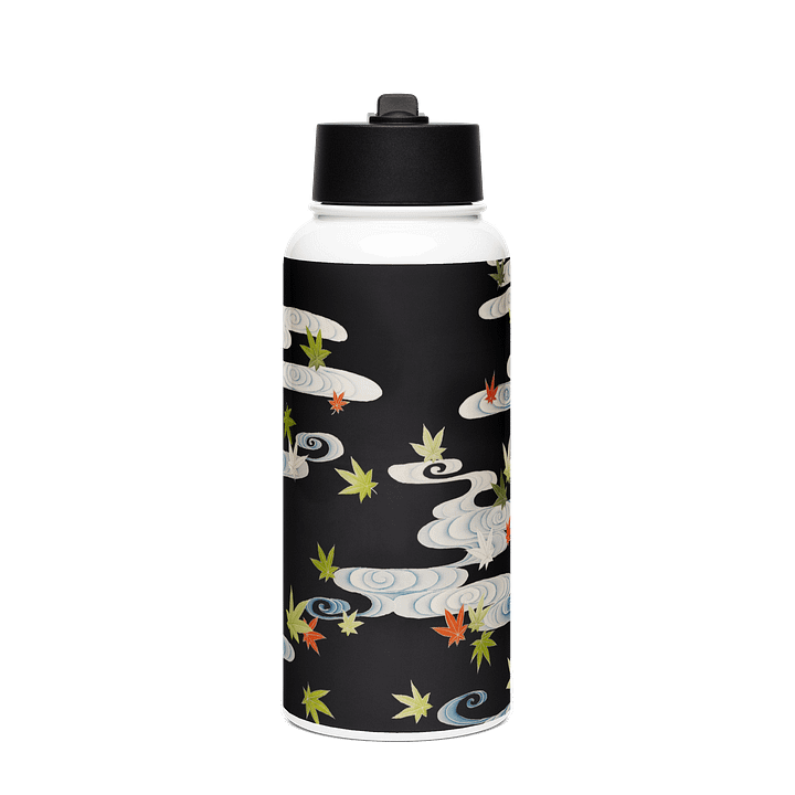 Maple Leaves. 32oz. Stainless Steel Water Bottle product image (1)