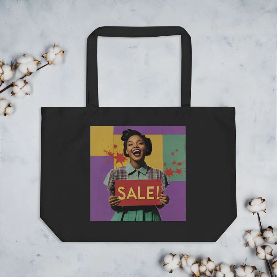 Retro Sale Queen Tote Bag product image (3)
