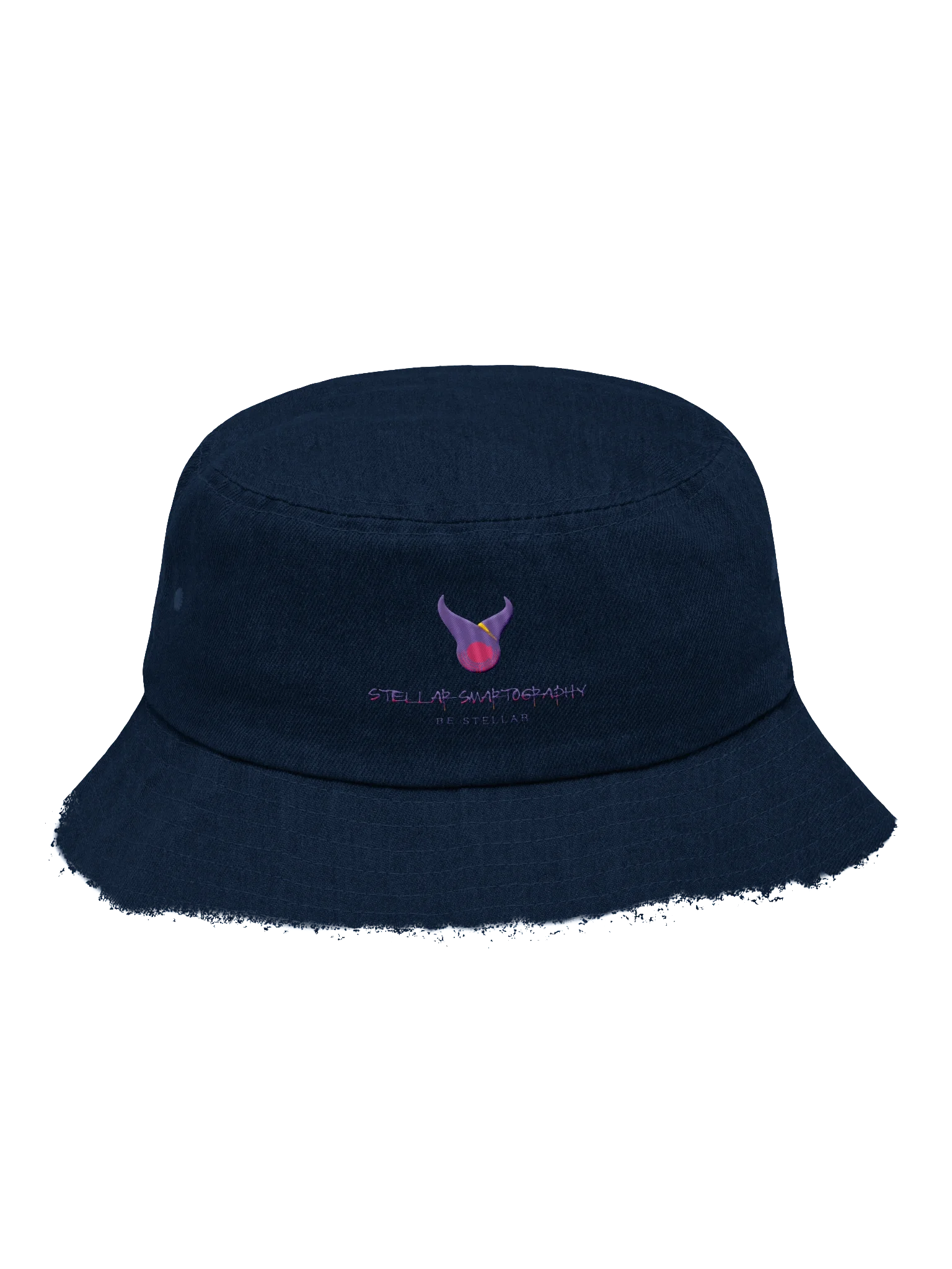 Stellar Smartography Embroidered Denim Bucket Hat product image (1)