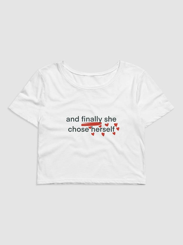 CHOSE HERSELF BABY TEE product image (1)