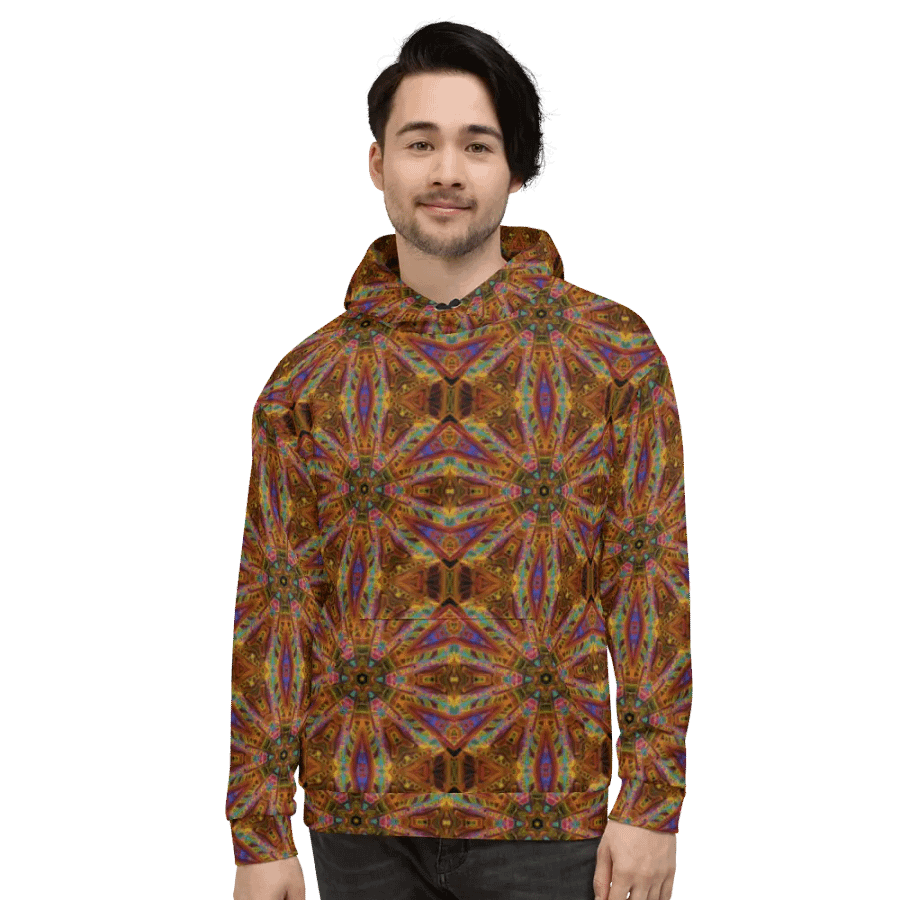 Abstract Darkly Impressive Repeating Pattern Unisex Unisex All Over Print Hoodie product image (5)