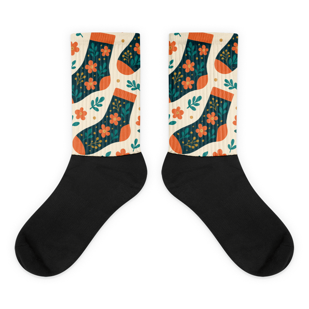 Best Selling - Floral Fusion Sublimated Socks product image (1)